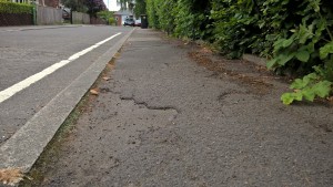 holmlands crescent path repair-before